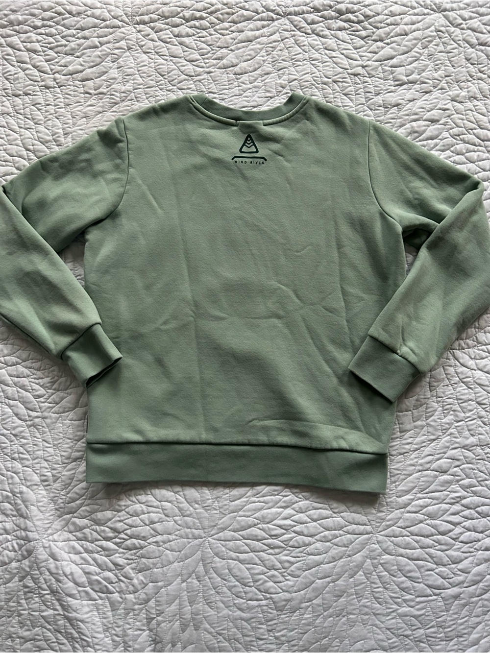 Wind River Crewneck Sweatshirt Landscape Graphic Sage Green Size M - Picture 5 of 14